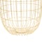 Set of 2 Gold Iron Contemporary Storage Baskets, 17" x 11" x 11"